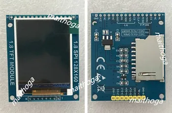 1,8-дюймовый 8PIN TFT LCD Цветной экран 65K с адаптерной платой Слот для SD-карты ST7735 Drive IC 128 (RGB) * 160 SPI Последовательный интерфейс 4 Ввода-вывода