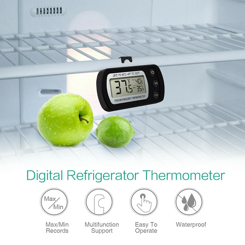 1 ~ 5ШТ Измеритель температуры Бытовой С Регулируемой Подставкой Термометр для холодильника Электронный Термометр - 1