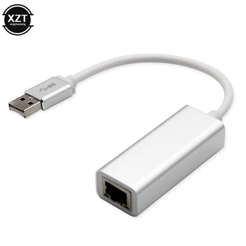 10/100 Мбит/с USB 2,0 к RJ45 Lan Ethernet адаптер Бесплатная сетевая карта с драйвером Алюминиевый сплав для ПК с Windows Macbook