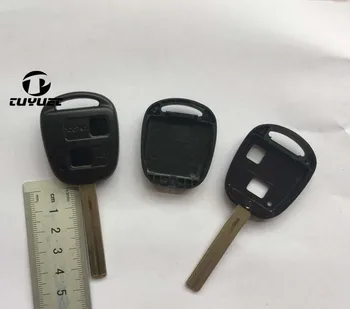 10 шт. Корпус ключа для Toyota 2 Кнопки дистанционного ключа с длинным лезвием TOY48