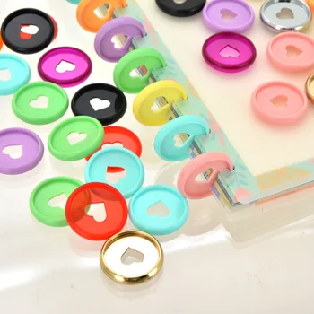 100шт 28 мм, красочные диски для планировщика, связующее кольцо с отверстием в виде гриба, переплет для ноутбука, пряжка Dicsc, аксессуары для планировщика, школьные принадлежности