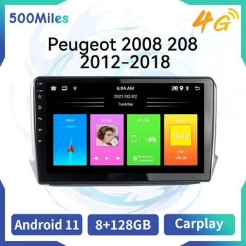 2 Din Android Стерео Для Peugeot 2008 208 2012-2018 Автомобильный Радиоприемник 10,1 