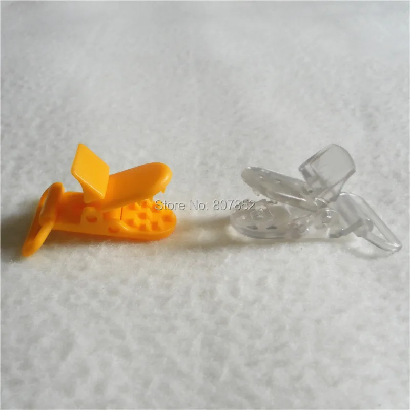 (20 цветов) DHL 300шт 2,5 см Горячая D-образная пластиковая детская соска-пустышка с цепочкой, держатель для пустышки, зажимы для подтяжек, зажимы для ленты 25 мм - 3