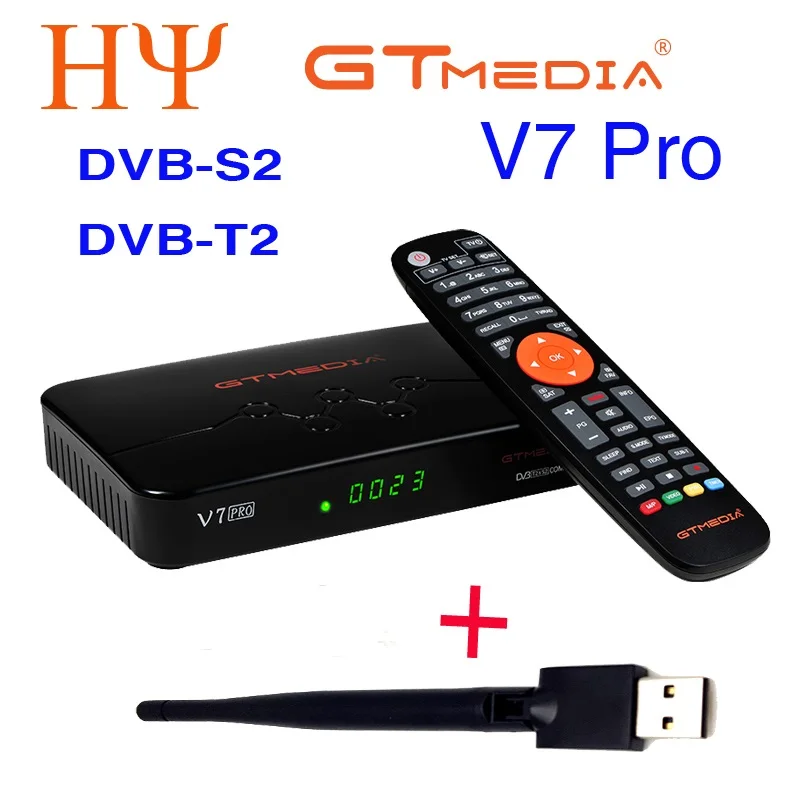 20 шт./лот GTmedia V7 Pro Комбинированный dvb-t2 dvb-s2 Спутниковый ресивер H.265 PowerVu Biss Ключ Ccam Newam Youtube USB Wifi 1080P V7 Pro - 5