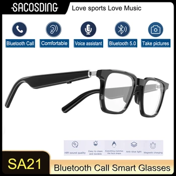 2023 Новые Модные Умные Очки Беспроводные Bluetooth 5,0 Музыкальные Очки Смарт-Анти-Синий Свет HD Наушники Для Вызова Музыкальных Очков ios