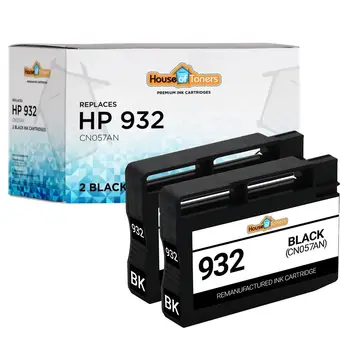 2pk HP 932 (CN057AN) Черные чернила для принтеров Officejet 6100 6600 6700 7610