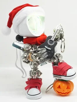 3D DIY Механический Дизайн детского персонажа Красочный Ночник Металлический Винт В Сборе Строительный блок Украшения