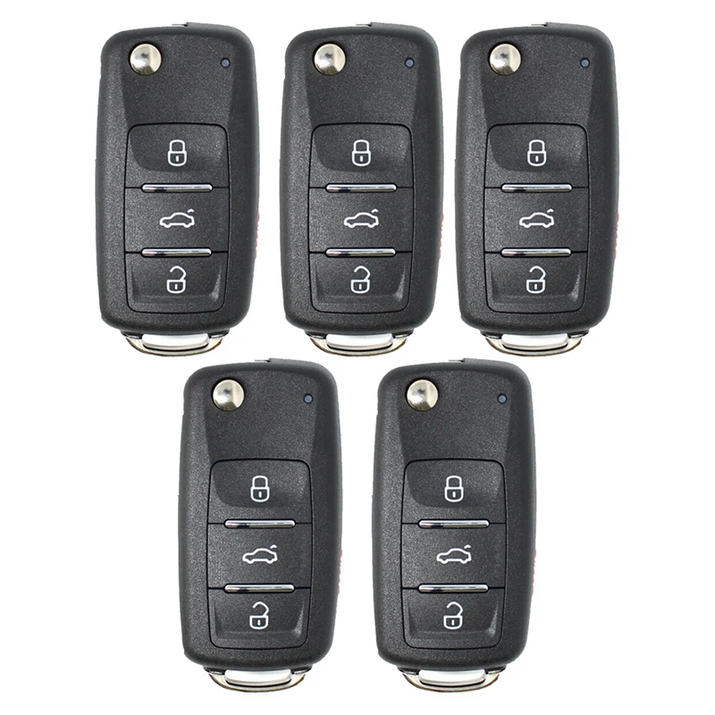 5 шт./лот KEYDIY NB08-3 + 1 Универсальный 4-кнопочный Автомобильный ключ KD с дистанционным управлением Для KD900/KD-X2 KD MINI/KD-MAX Для VW MQB Style - 0