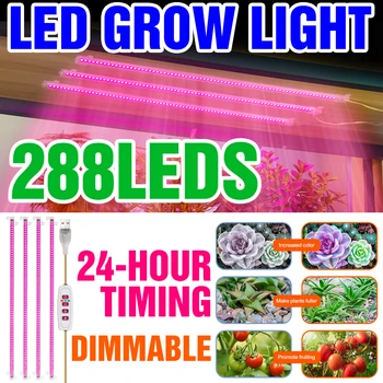 5V LED Grow Lights USB Фитолампа Полного Спектра Led Phytolamp Гидропоника Для Выращивания В помещении Теплица Семена Цветов Выращивают Освещение