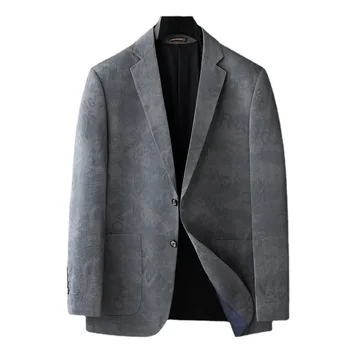 7062-2023 Высококачественный деловой костюм для отдыха, мужская куртка, тонкий маленький костюм, четыре сезона, профессиональные костюмы