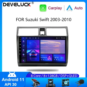 Android 11 Автомобильный Радиоприемник Для Suzuki Swift 2003-2010 Мультимедийный Видеоплеер Навигация Carplay Auto 2 Din GPS Головное Устройство Стерео Аудио