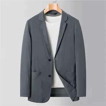 B2144-Мужской повседневный весенне-осенний костюм, мужское свободное пальто