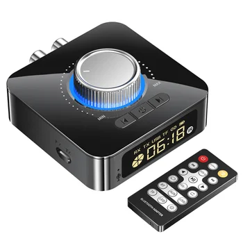 Bluetooth 5,0 Приемник Передатчик Аудио Стерео 3,5 мм Разъем AUX RCA Беспроводной аудиоадаптер с пультом дистанционного управления для ТВ автомобиля