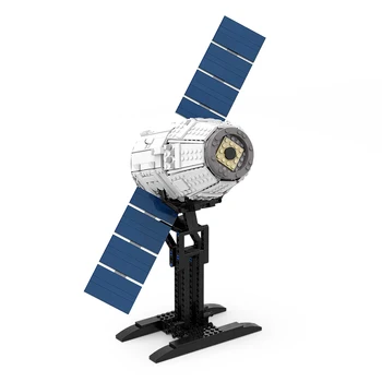 BuildMoc Космический корабль SpaceX Dragon Universe Дирижабль Mars Explore Модель Набор Строительных блоков Идея автомобиля Астронавта Игрушка Для детей