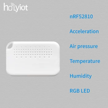 Holyiot nRF52810 Eddystone ibeacon Bluetooth 5,0 Модуль с низким Энергопотреблением LIS2DH12 Датчик SHT40 LPS22HB Датчик Маяка