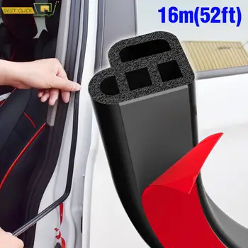 L-образная Двухслойная прокладка для уплотнения двери автомобиля, резиновая Шумоизоляция, Звукоизоляционная уплотнительная прокладка, Наклейка на край капота багажника