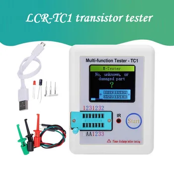 LCR-TC 1,8-дюймовый Цветной Дисплей Многофункциональный TFT-Тестер Транзисторов с Подсветкой для Диода, Триода, Конденсатора, Резистора, Транзистора