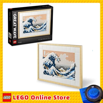 LEGO Art Hokusai – Великая волна 31208 3D Японский Набор для Настенного Творчества в Рамке Океан Холст Творческая Деятельность Хобби для Взрослых