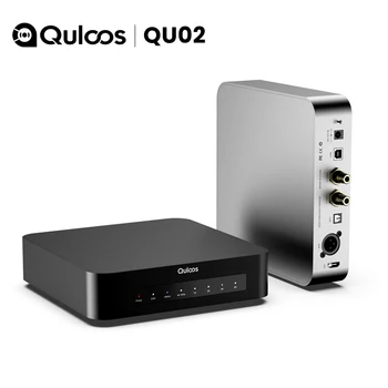 Quloos QU02 USB Bridge, цифровой аудиоинтерфейс USB для SPDIF AES/EBU I2S, поддержка DSD512