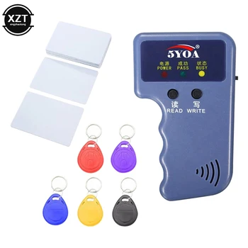 RFID Дубликатор Кард-Ридер 125 кГц EM4100 Копировальный Аппарат Писатель Видео Программатор T5577 Перезаписываемые Идентификационные Брелоки EM4305 Tag Card ID Брелок