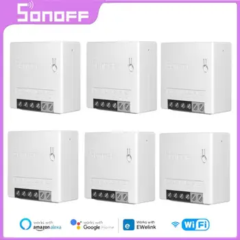 SONOFF MINIR2 Smart Wifi Switch Беспроводной Таймер Переключатели Smart Automation Пульт Дистанционного/Голосового Управления Поддержка eWeLink Alexa Google Home