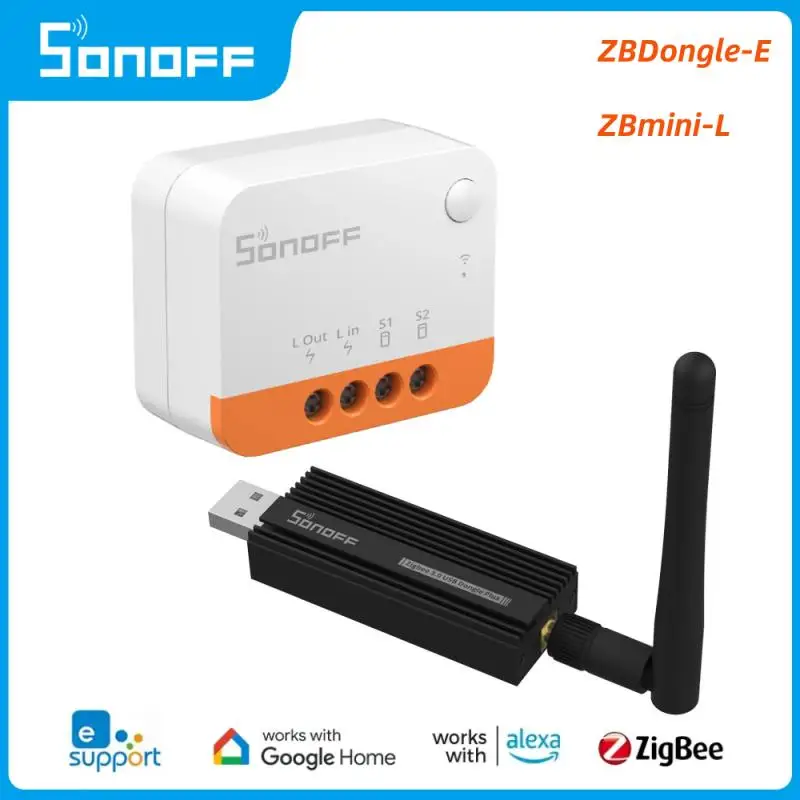 SONOFF ZBDongle-E ZBMINI L2 ZigBee Mini DIY Smart Switch Не требуется Нейтральный провод Работает с Alice Alexa Google Home eWeLink - 0