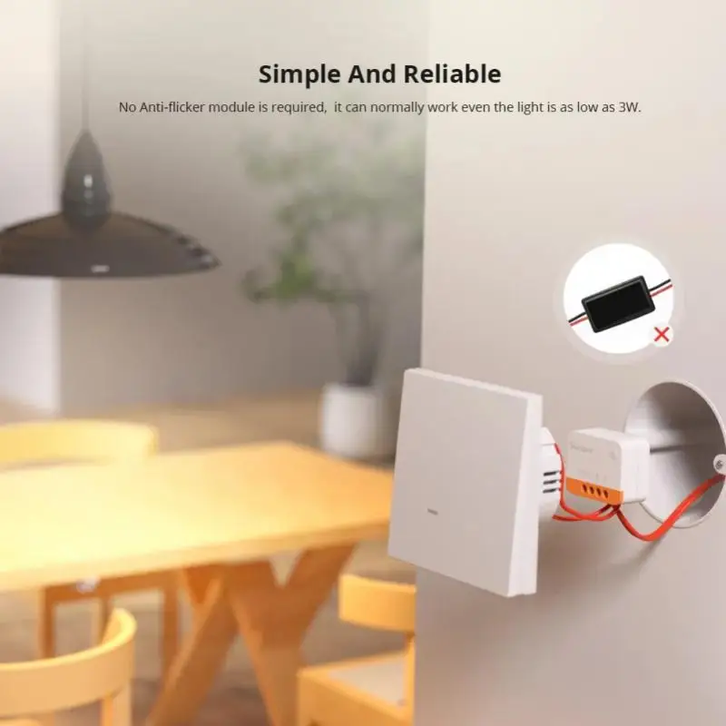 SONOFF ZBDongle-E ZBMINI L2 ZigBee Mini DIY Smart Switch Не требуется Нейтральный провод Работает с Alice Alexa Google Home eWeLink - 3