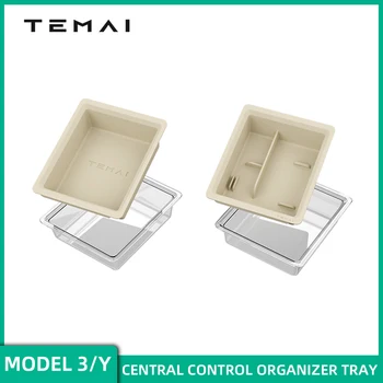 TEMAI Органайзер для лотка для центральной консоли 2021-2023 Tesla Model 3/Y Аксессуары Моющийся tesla mapper