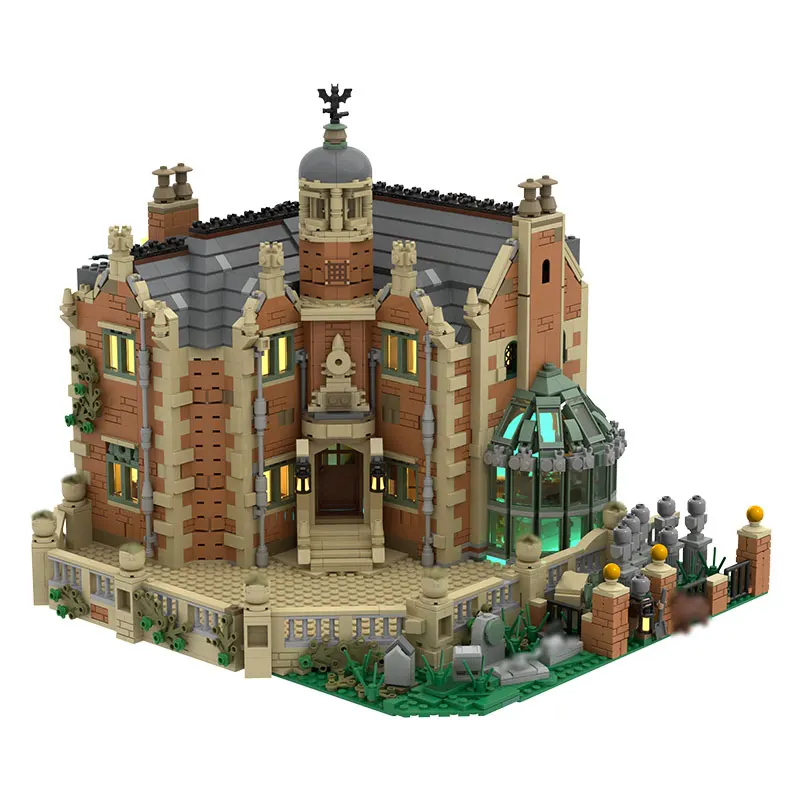 The Haunted Manor Коллекция Призрачных домов, Призрачный замок с Привидениями, Подходящая идея, модель, Вид на улицу, Строительные блоки, Кирпичи, подарок для ребенка - 0