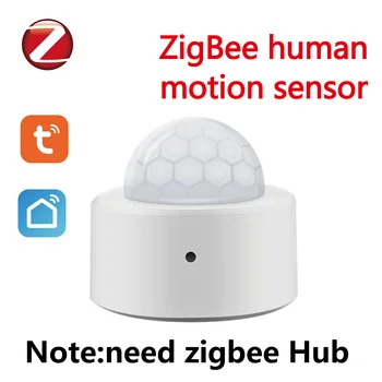 Tuya Zigbee Умный датчик движения PIR, интеллектуальное устройство для обеспечения безопасности жизни, индукционное устройство для человеческого тела, работа с Amazon Alexa Google Home