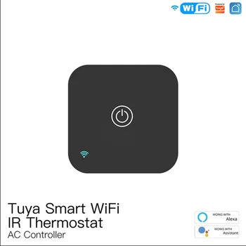 Wifi ИК-термостат Контроллер переменного тока Сенсорная кнопка Smart Life Tuya APP Беспроводной Датчик температуры Влажности Голосовой