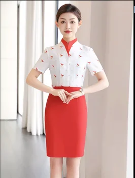 Авиационная Женская униформа для Салона красоты, Рабочая одежда по этикету в отеле