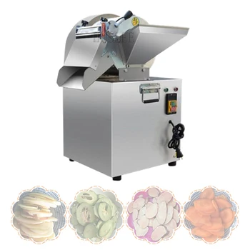 Автоматическая машина для нарезки картофеля, коммерческая Электрическая машина для нарезки овощей, фруктов, ломтиков, машина для резки овощей