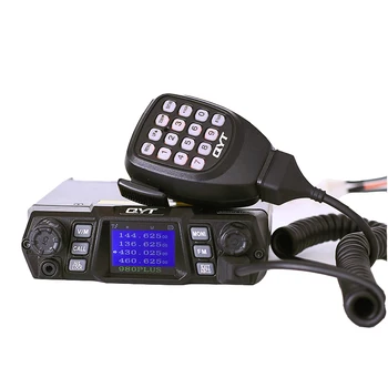 Автомобильная радиостанция QYT KT-980plus VHF UHF 75 Вт автомобильная мобильная радиостанция с двусторонним радиовещанием 15-30 км Автомобильная портативная рация