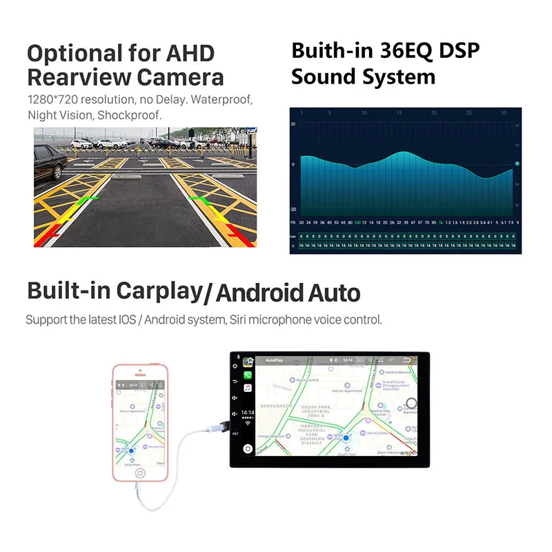 Автомобильный видеоплеер Android с диагональю 12,1 дюйма, радио, GPS-навигация для 2009 2010 2011 2012 2013 Ford F150 Mustang, автомагнитола CarPlay - 1