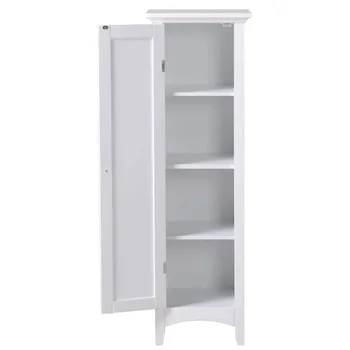 Американская мебель Классика, Однодверный Кухонный шкаф для хранения, белый