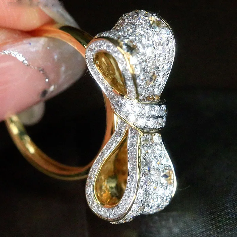 Белое золото 18 Карат, настоящий натуральный бриллиант 1,5 Карат, Модное Женское кольцо, подарок на День Рождения, свадьбу, изысканные ювелирные изделия - 1