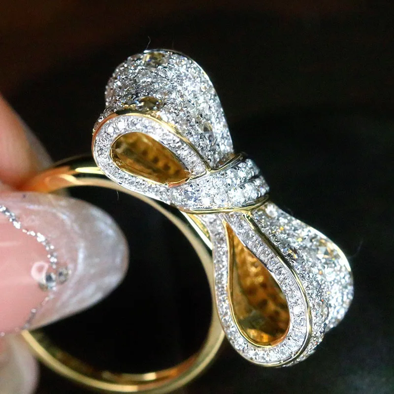 Белое золото 18 Карат, настоящий натуральный бриллиант 1,5 Карат, Модное Женское кольцо, подарок на День Рождения, свадьбу, изысканные ювелирные изделия - 2