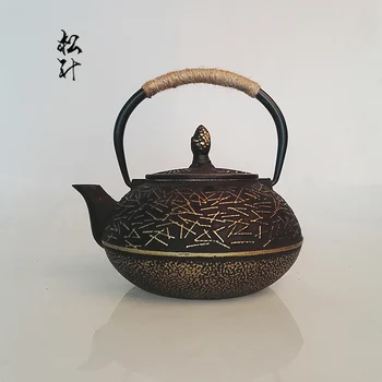 Бесплатная доставка, модный чайник, кухонная посуда для питья, чугунный чайник для чая, 900 мл, китайские традиционные чайники