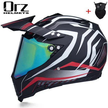 Внедорожный мотоциклетный шлем с солнцезащитным козырьком Moto-Cross шлем для мотокросса гоночный moto