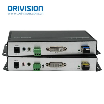 Волоконно-оптический удлинитель ORIVISION 4K * 2K DVI KVM RS232 / USB /Аудио/Микрофон/EDID по одномодовому 1-жильному LC-волокну для обеспечения безопасности (10 км)