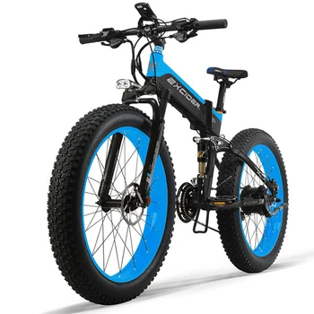 Горячая продажа CE ebike 1000W 48V Высокопроизводительный электрический Складной велосипед 14.5AH 26inch Fat Tire электрический велосипед