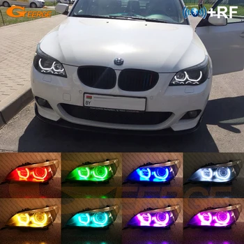 Для BMW 5 Серии E60 E61 M5 Pre LCI RF W/Беспроводной Пульт дистанционного Управления Bluetooth APP Многоцветный DTM M4 RGB LED Angel Eyes Halo Кольца