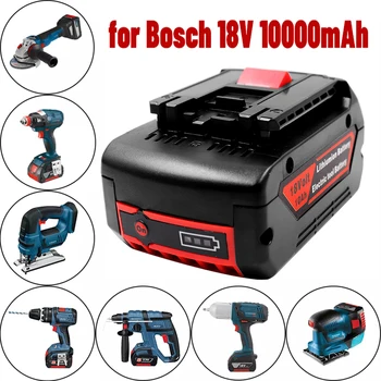 для Bosch 18V 10Ah Перезаряжаемая литий-ионная батарея, для Дрели BAT610G BAT618 BAT620 BAT622 Сменная Литий-ионная батарея 18V