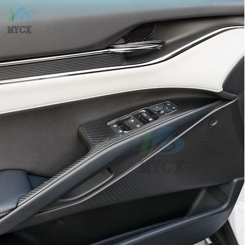 Для Ford EVOS 2021 2022 Нержавеющая сталь Волокно Оконное стекло Переключатель Боттон Аксессуары для интерьера Отделка рамы 4шт - 1