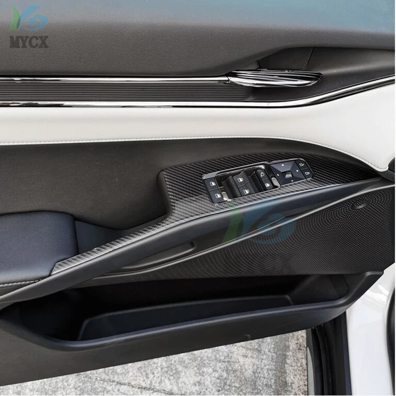 Для Ford EVOS 2021 2022 Нержавеющая сталь Волокно Оконное стекло Переключатель Боттон Аксессуары для интерьера Отделка рамы 4шт - 2