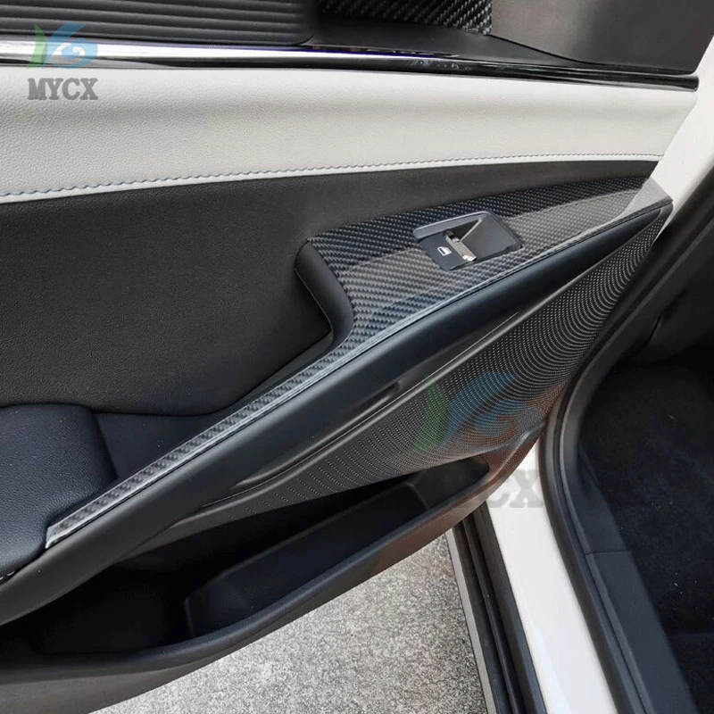 Для Ford EVOS 2021 2022 Нержавеющая сталь Волокно Оконное стекло Переключатель Боттон Аксессуары для интерьера Отделка рамы 4шт - 4