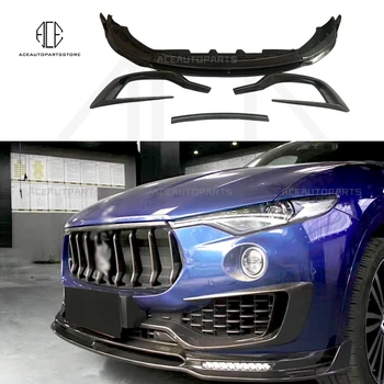Для Maserati Levante передний сплиттер из углеродного волокна, губа переднего бампера