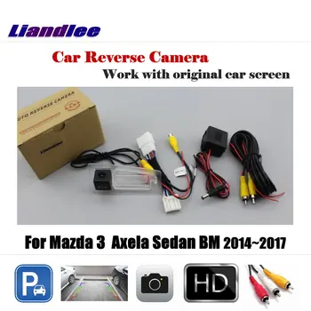 Для Mazda 3 Mazda3 Axela Седан BM 2014-2017 Автомобильная Камера заднего вида 6V AUTO HD CCD NTSC OEM CAM С адаптером RCA