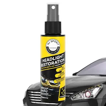 Жидкий спрей для покрытия автомобильных фар, средство для очистки автомобильных фар, длительный Спрей для полировки фар Для эффективного восстановления